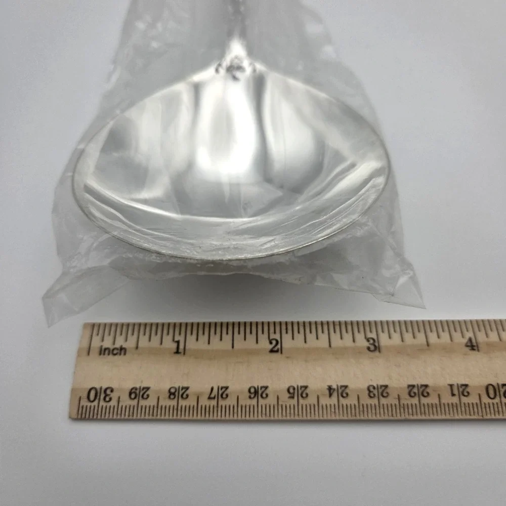 WM. Rogers & Son Enchanted Rose Silverplate Serving / Casserole Spoon 11"  NEW - Picture 7 of 7